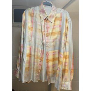 Gianni Versace RARE Donatella Silk Shirt Size 52